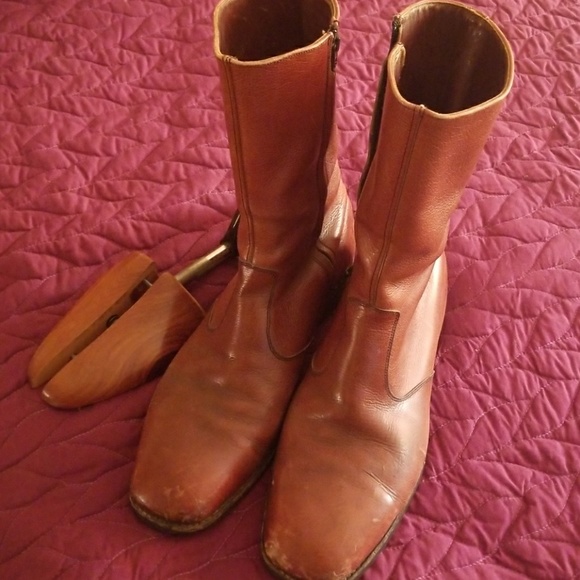 men's vintage boots leather